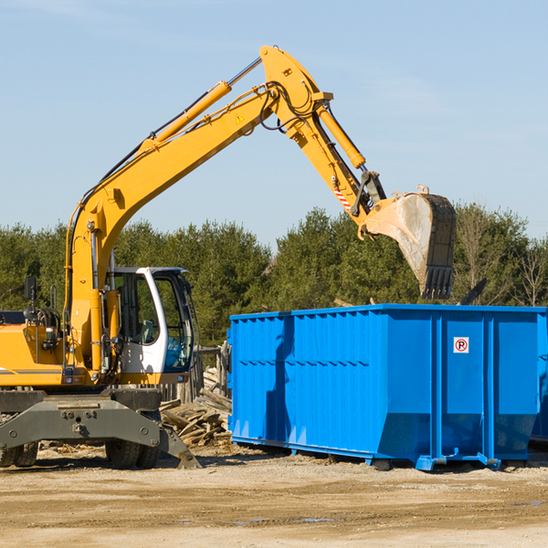 what size residential dumpster rentals are available in Wallace